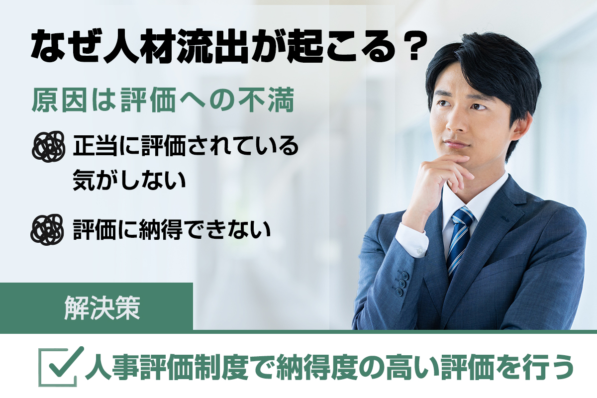 人材流出の大きな原因は評価への不満、「人事評価制度」の導入が解決のカギ