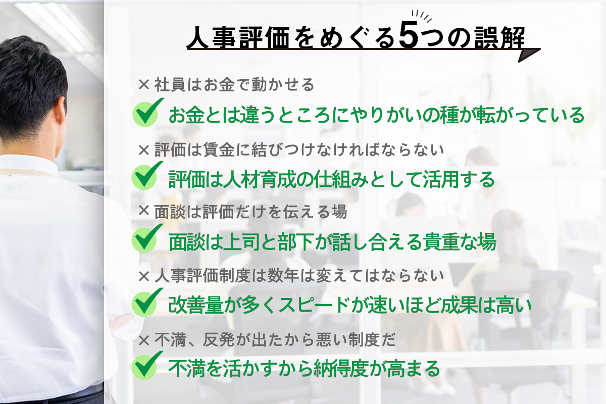 人事評価制度の失敗を招く5つの誤解と解決のための考え方